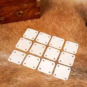 Bone <b>Weaving</b> <b>tablets</b> Polished and Carved for Decoration or Souvenir From India Agate - Product Image 3