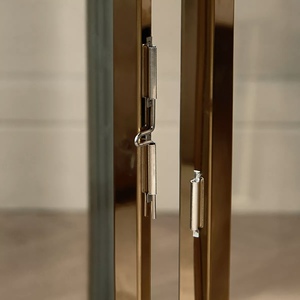 Classic Hot Selling Design <b>Gold</b> Stainless Steel Candle <b>Lantern</b> for Christmas or Ramadan Decorations Metal <b>Lanterns</b> - Product Image 3