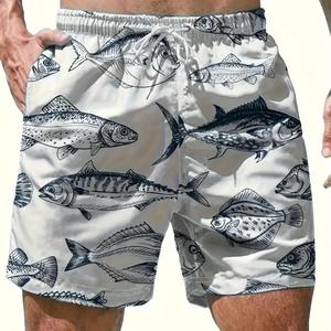 Short de basket-ball en maille pour homme Pantalon de jogging respirant avec logo brodé personnalisé quantité minimale de commande bas élastique taille moyenne solide motif 3D Sports décontractés - Product Image 1