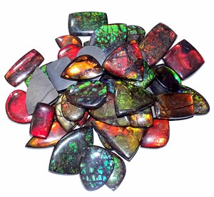Vente en gros de pierres précieuses naturelles Ammolite polies pierres d'ammolite de forme libre taillées pierres précieuses colorées pour la fabrication de bijoux - Product Image 5