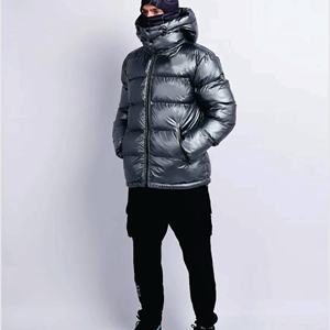 Chaqueta Acolchada de Lona con Capucha para Hombre, Invierno, Servicio OEM, Ropa Resistente para Exteriores, Venta al Por Mayor - Product Image 3