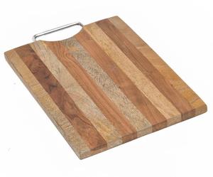 Grande planche à découper avec poignée en acier, surface extra épaisse, idéale pour la découpe intensive, le service et l'utilisation professionnelle en cuisine - Product Image 4