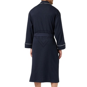 Albornoz de lujo para hombre, albornoz de alta calidad, transpirable, cómodo, antiarrugas, con logotipo personalizado/Color, albornoz de talla grande - Product Image 2