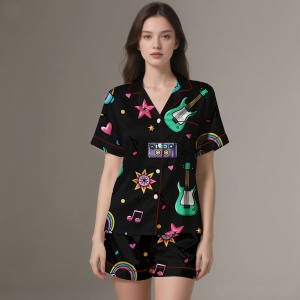 Conjuntos de Pijamas de Seda y Satén de Lujo para Mujer, Transpirables, para Dormir y Descansar en Invierno, Venta al por Mayor - Product Image 1