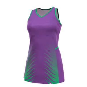 Robe de netball en polyester de haute qualité pour adultes, vêtements de sport respirants, design haut de gamme, uniforme de netball pour femmes - Product Image 1