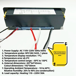 Controllore per Sterilizzatore ad Alta Temperatura YK-765PRO, Termostato per Armadio di Disinfezione Commerciale con Funzione di Conto alla Rovescia - Product Image 4
