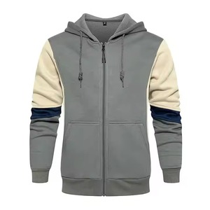 Sudadera con Capucha y Cremallera para Hombre, 100% Algodón, Forro Polar, Cálida, Suave, Impermeable, Resistente al Viento, para Invierno, Estilo Urbano - Product Image 1