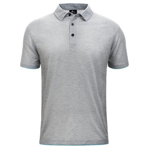 T-shirt de sport et de golf pour homme, coupe ajustée, en molleton de coton biologique 220 grammes, respirant, avec logo personnalisé, idéal pour le bureau et les tenues décontractées, 100% coton. - Product Image 4