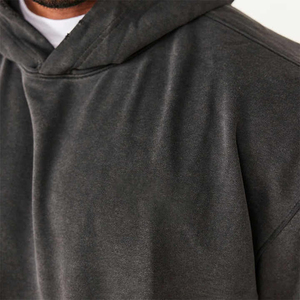 Último Diseño etiqueta personalizada lavado con ácido 100% sudaderas con capucha de algodón de alta calidad para hombres OEM ropa informal Boxy Fit lavado con ácido sudaderas con capucha para hombres - Product Image 3