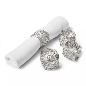 Anneaux de serviette en acier inoxydable de luxe avec des matériaux écologiques et un savoir-faire sans couture pour des expériences culinaires haut de gamme - Product Image 2