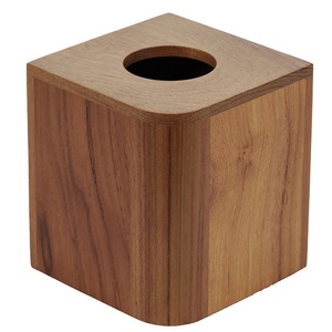 Caja de pañuelos de madera rectangular, accesorios de cocina, venta al por mayor, caja de pañuelos de madera para sala de estar personalizada al mejor precio - Product Image 2