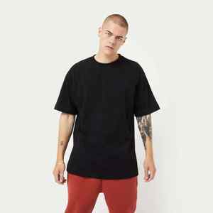 Camiseta de gran tamaño personalizada lisa de algodón 100% de peso pesado para hombre, camiseta blanca en blanco con estampado gráfico de talla grande, camisetas para hombre - Product Image 4