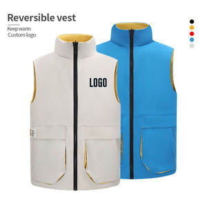 Vente en gros de vestes matelassées décontractées pour hommes et femmes, nouvelle collection automne, personnalisées, écologiques, coupe-vent, doublure chaude, personnalisées - Product Image 3