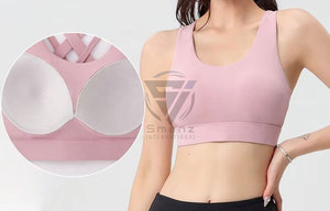 Custom Phone Pocket Gym Wear Running Yoga Workout Crop <b>Top</b> <b>Cross</b> Back Sports Yoga Bra Sexy High Impact Comfortable Sports Bra - Product Image 6