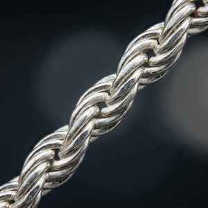 Premium Twisted <b>Rope</b> <b>Chain</b> Silver Plated Twisted <b>Rope</b> <b>Chain</b> Necklace Unisex Minimalist Daily Wear Elegant Fashion - Product Image 6