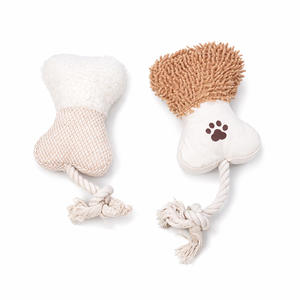 Jouet interactif pour <span class=keywords><strong>chien</strong></span> à mâcher avec corde en coton, jouets en peluche couineurs pour <span class=keywords><strong>chien</strong></span>, ensemble de jouets de traction durables et résistants aux morsures pour animaux de compagnie, OEM - Product Image 3