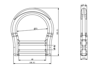 Anillo D anodizado de aleación de aluminio YAD012 en caja - Product Image 3