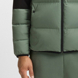 Veste pour homme tendance, tissu confortable, manches longues, design bicolore, avec logo élégant / personnalisé, service OEM, pas cher - Product Image 3