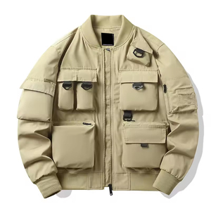 Unisex Men's Windbreaker <b>Jacket</b> with Custom Print <b>Camo</b> <b>Jacket</b> with Fur Decoration Knitted Fabric for Winter - Product Image 2