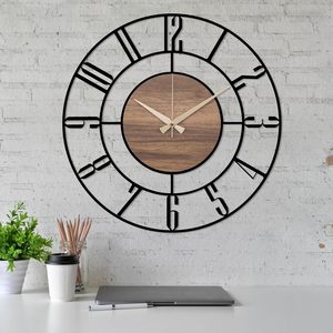 Reloj de pared interior de hierro de estilo más nuevo, decoración Interior de oficina de larga duración, precio competitivo para ocasiones de boda - Product Image 1