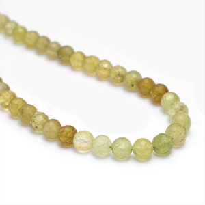 Cuentas Redondas Facetadas de Granate Grosular AAA+ de 5 mm, Cuentas Sueltas de Granate Verde Natural Semipreciosas para la Fabricación de Joyas - Product Image 5