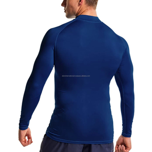 เสื้อแรชการ์ดผู้ชายดีไซน์ล่าสุด ระบายอากาศได้ดี พร้อมโลโก้ด้านหน้า ผลิตในปากีสถาน บริการขายส่ง - Product Image 5