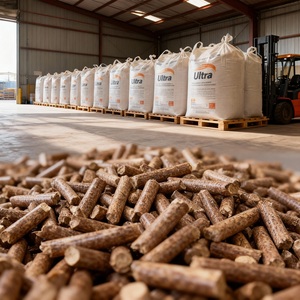 Granulés de bois thaïlandais 1000kg Sacs jumbo pour chauffage industriel - Product Image 4