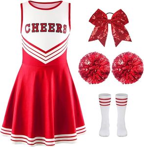 <b>Hot</b> New Arrivals Women's Adult Cheerleading Uniform Sets with Printed Rhinestones 100% Polyester OEM Service - Product Image 1