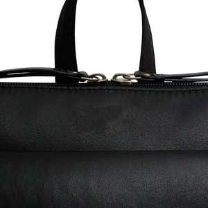 Premium Quality Genuine Leather <b>Backpack</b> Vintage Style with Two-Way Zip Top <b>Black</b>-Geometric Pattern Direct Top Indian Supplier - Product Image 3