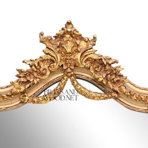 Espejo de Pared Clásico con Marco Alto de Latón de Lujo - Product Image 2