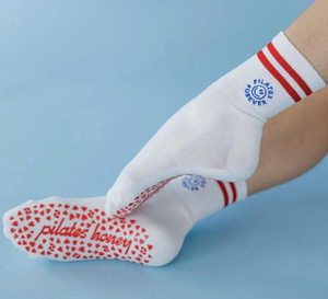 Calcetines Deportivos Antideslizantes con Agarre en el Empeine, de Algodón Elástico, Transpirables, Cómodos, para Yoga, Pilates, Fitness, Ejercicio en Interiores - Product Image 6