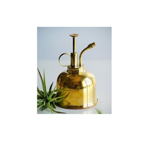 Copper Plated Brass Mister for Garden Plants Made in India Fully Handmade Watering Can with Mist Spray Nozzle Garden Misters - Product Image 2