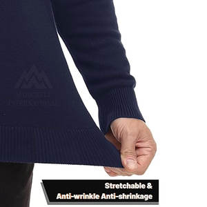 Dernier modèle Design de haute qualité Nouveau pull à demi fermeture éclair pour homme Impression de logo personnalisé Pull à demi fermeture éclair pour homme - Product Image 4