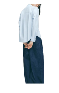 Camisas de Vestir con Cuello para Mujer, Estilo Y2K, Manga Corta, Sin Arrugas, Blusas, Tops Corset, Camisas de Oficina - Product Image 5