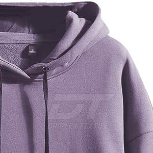 Haute qualité Street Wear bas quantité minimale de commande hommes coupe ample sweats à capuche basique coton mélangé coupe ample sweats à capuche pour hommes - Product Image 3