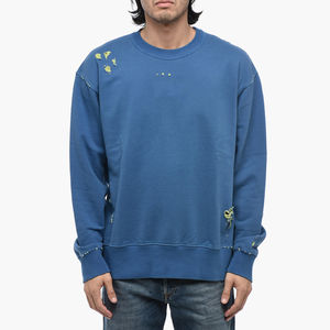 Nuevo estilo de moda para hombres desgastado 100% algodón diseño personalizado Logo transpirable cómodo transpirable sudadera personalizada - Product Image 3