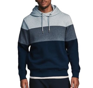 Luxury Cotton <b>Pullover</b> Hoodie <b>for</b> <b>Men</b> with Pockets Block Color Design Long Sleeve Soft Comfortable Casual Loose Fit Fashion Wear - Product Image 5
