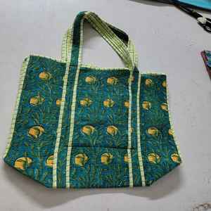 2025 Premium Handmade Luxury Weekender for Cotton Print <b>Quilted</b> <b>Tote</b> <b>Bag</b> Large Capacity Durable Wholesale Price - Product Image 1