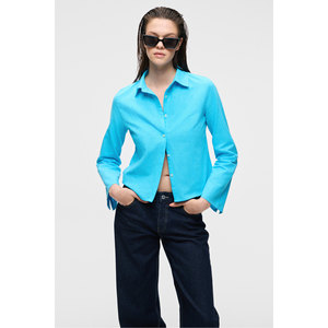 ETHIQUET MAKAYLA Camisa de lino de manga larga y corte regular para mujer - Product Image 3