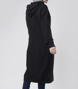 Vestido Sudadera con Capucha Modesto Personalizado para Mujer, Talla Grande, Manga Larga, Forro Polar, Abaya Islámica con Capucha, Servicio OEM - Product Image 3