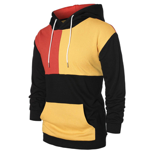 Men's Custom Logo Pullover 100% Cotton Fleece Oversized Crew Neck Embroidered Striped Sweatshirt - Product Image 1