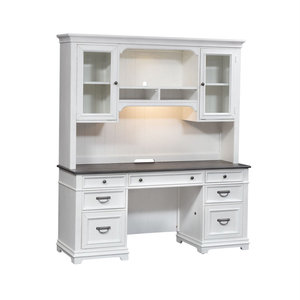 Ensemble de bureau Colburn avec étagère intégrée et plateau en verre tactile LED, bureau d'ordinateur rectangulaire pour le bureau - Product Image 2