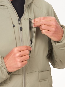 Manteau long d'hiver matelassé à capuche épais rembourré thermique isolé vers le bas mode veste bouffante extérieure pour hommes - Product Image 5