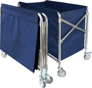 Chariot <span class=keywords><strong>de</strong></span> tri à linge pliant <span class=keywords><strong>de</strong></span> type X panier à linge chariot <span class=keywords><strong>de</strong></span> <span class=keywords><strong>ménage</strong></span> chariot à linge chariot pour l'industrie/hôtel/maison - Product Image 1