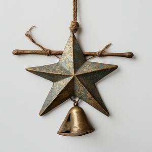 Rustic Symphony Iron Wind <b>Chime</b> Patina Finish Movable Design Easter-Themed <b>Bells</b> Producing Deep Soothing Notes for Outdoor - Product Image 6