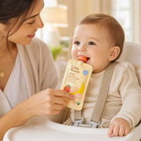 Pochette à bec verseur personnalisée avec bouchon sécurité enfant pour l'emballage d'aliments pour bébés
