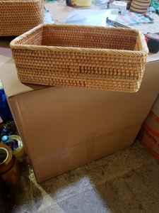 ราคาที่ดีที่สุดสำหรับตะกร้าถาดหวายมีสไตล์: ตะกร้าสานพร้อมที่จับทำจากเวียดนามราคา99 GD - Product Image 5