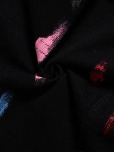 Veste en jean déchiré d'hiver pour hommes Col montant avec logo sur le devant High Street Casual Fashion Outerwear - Product Image 4