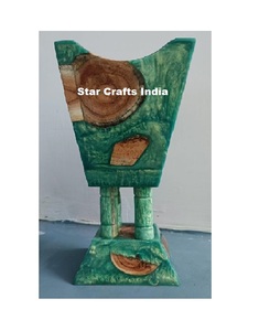 Elegant Green Mubkhar Wood Resin Bakhoor <b>Burner</b> Medkhan <b>Burner</b> Wood for Wedding Gift <b>Electric</b> <b>Incense</b> <b>Burner</b> Bakhoor From India - Product Image 4