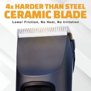 Tondeuse à cheveux sans fil professionnelle pour hommes, longue autonomie de la batterie, avec lame en céramique pour barbe et corps - Product Image 6